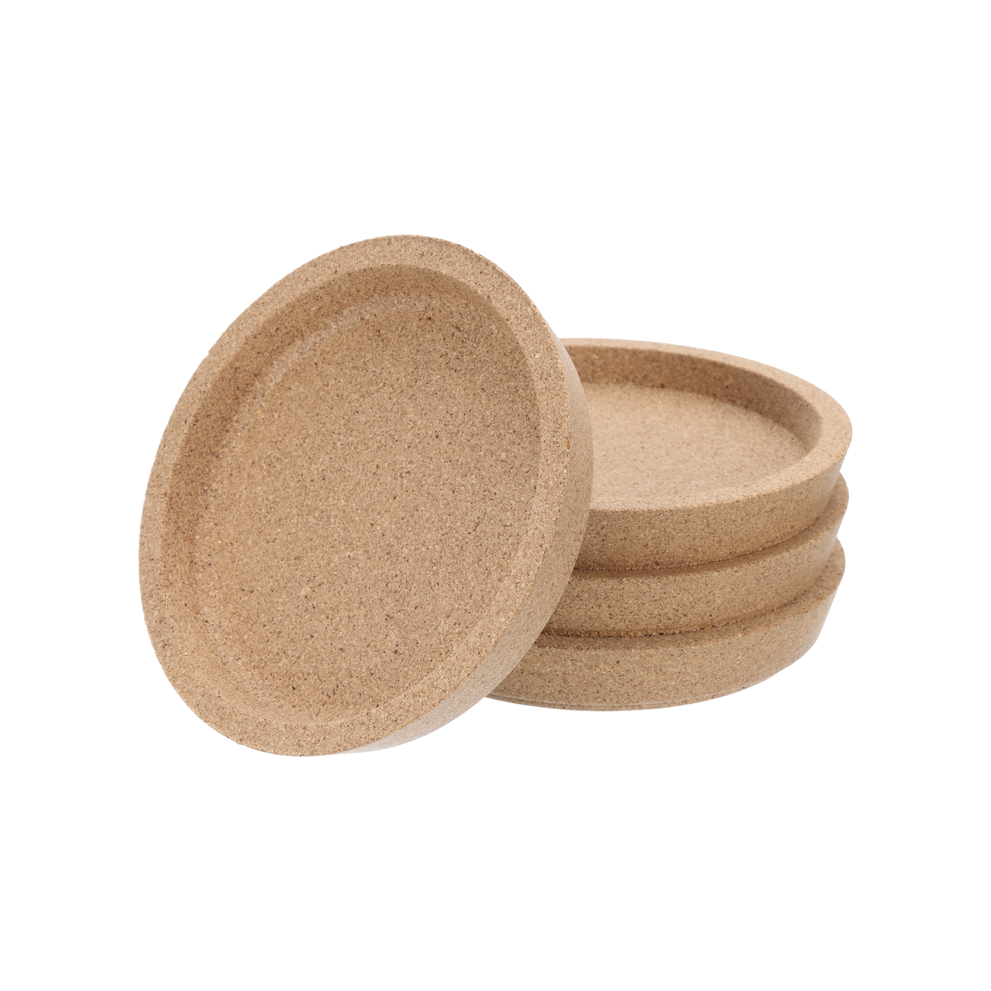 Unique Bargains Absorbent Flexible Drink Coaster Brown 4pcs