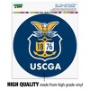 U.S. Coast Guard Academy Bears Logo Automotive Car Window Locker Circle Bumper Sticker - 3 of 4