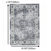 Garvee Area Rug -Machine Washable Floor Carpet, Low Pile Soft Vintage Printed Rug - 3 of 4
