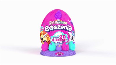 Rainbocorns Eggzania Surprise Mania Series 1 (Bunny) de ZURU, animal de  peluche coleccionable, huevos sorpresa, 5 mini huevos, calcomanías, joyas  de