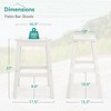 Arceso Outdoor Bar Stools , 25 Inch HDPE Counter Height Bar Stools, All Weather Resistant Patio Bar Stools for Balcony, Backyard - 4 of 4