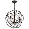 CWI Lighting Campechia 3 Light Up Mini Chandelier With Brown Finish - 3 of 4