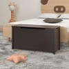 KTMBDW Wooden Toy Box Storage with Safety Hinged Lid for Girls and Boys - 2 of 4