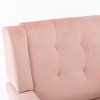 Airsurfer Modern Velvet Accent Chair, Ergonomic Upholstered Lounge Chair for Living Room, Black Metal Legs, Indoor Home Seating - 4 of 4