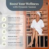 Dynamic Saunas 2-Person Full Spectrum Infrared Sauna with Chromotherapy Lighting and Speakers, Cardoba - Personal Indoor Spa for House and Home Gym - 4 of 4
