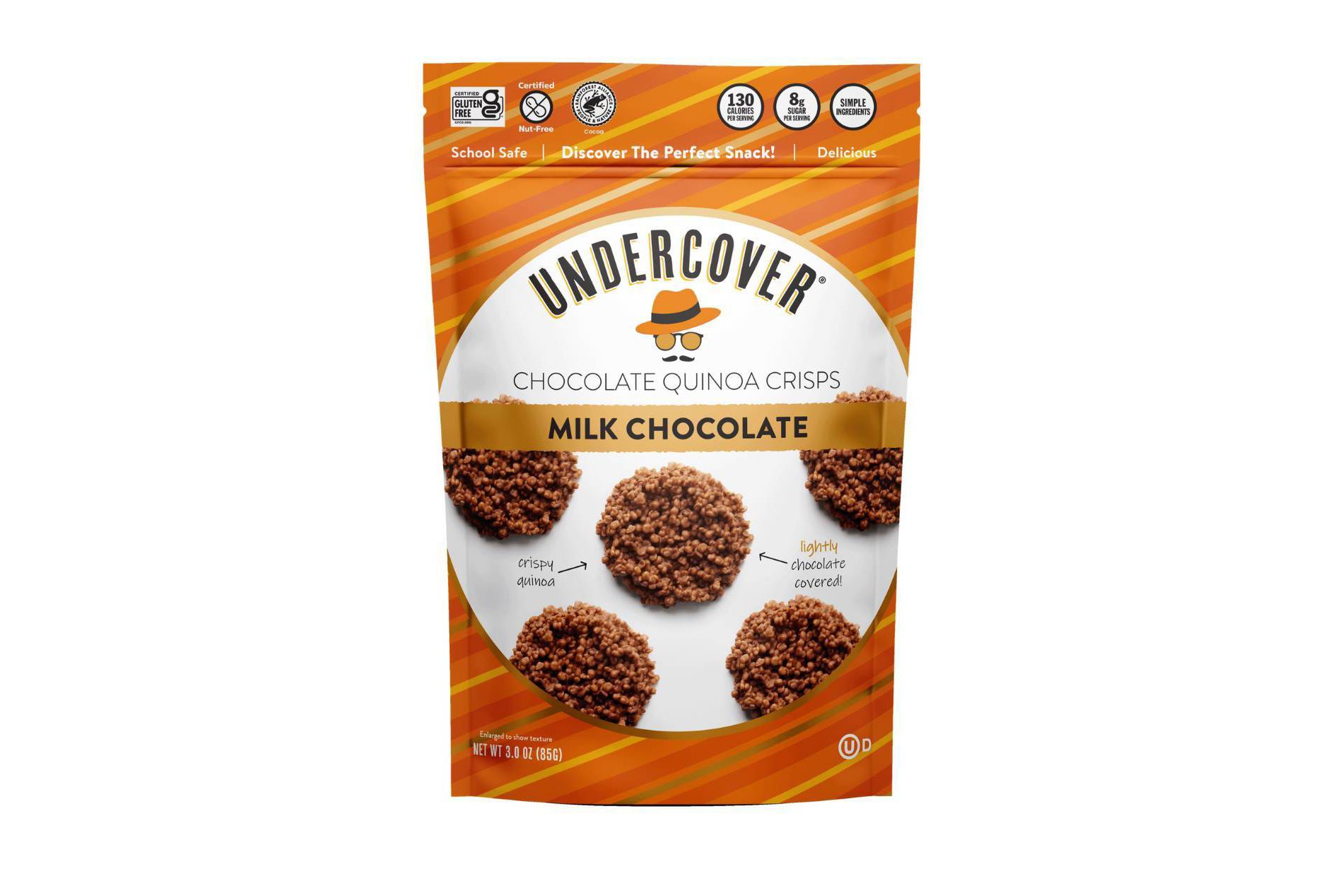 Undercover Milk Chocolate Chocolate Quinoa Crisps - 3oz