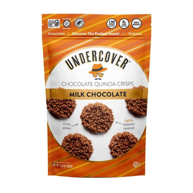 Undercover Milk Chocolate Chocolate Quinoa Crisps - 3oz, 1 of 6