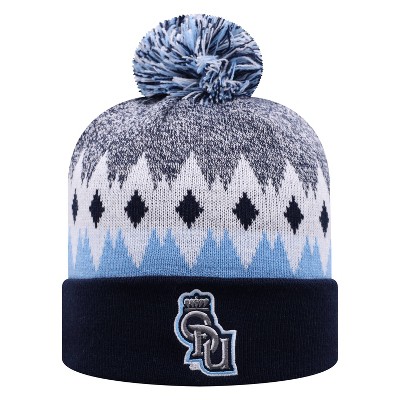 NCAA Old Dominion Monarchs Men's Jagged Knit Cuffed Beanie with Pom