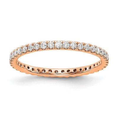 Black Bow Jewelry 1.8mm 14K Gold U Shared Prong 1/2ctw Lab Created Diamond Eternity Band
