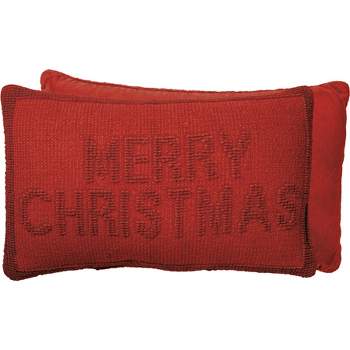 Primitives by Kathy Merry Christmas Knobby Pillow - 19" x 12"