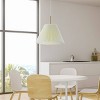 JONATHAN Y Alden 14.25" 1-Light Classic French Country Iron LED Pendant with Pleated Shade: Dimmable, ETL Listed, Adjustable Height - 3 of 4