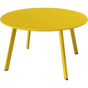 Senpuki Versatile Indoor & Outdoor End Table - 18" Round Side Table , UV & Rust Resistant Finish - 1 of 4