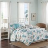 Gracie Mills Koreen 6-Piece Coastal Bliss Cotton Sateen Quilt Set with Throw Pillows - 2 of 4