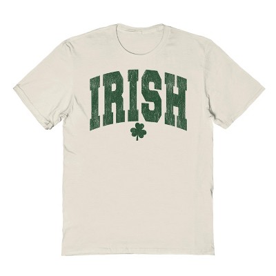 Rerun Island Men's Irish Shamrock Short Sleeve Graphic Cotton T-Shirt