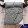 American Soft Linen Luxury Ultra Soft 100% Cotton Sateen Weave 4-Piece Sheet Set - 3 of 4
