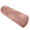 Edie@Home 7"x18" Bowery Corduroy Neckroll Lumbar Throw Pillow Blush: Cylindrical Supportive Bolster, Indoor Use - 2 of 3