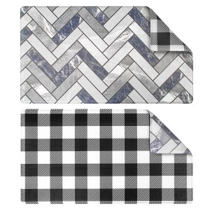 OPUX Anti Fatigue Kitchen Floor Mat, Reversible Waterproof Non Slip Comfort Pad Office Home - 1 of 4