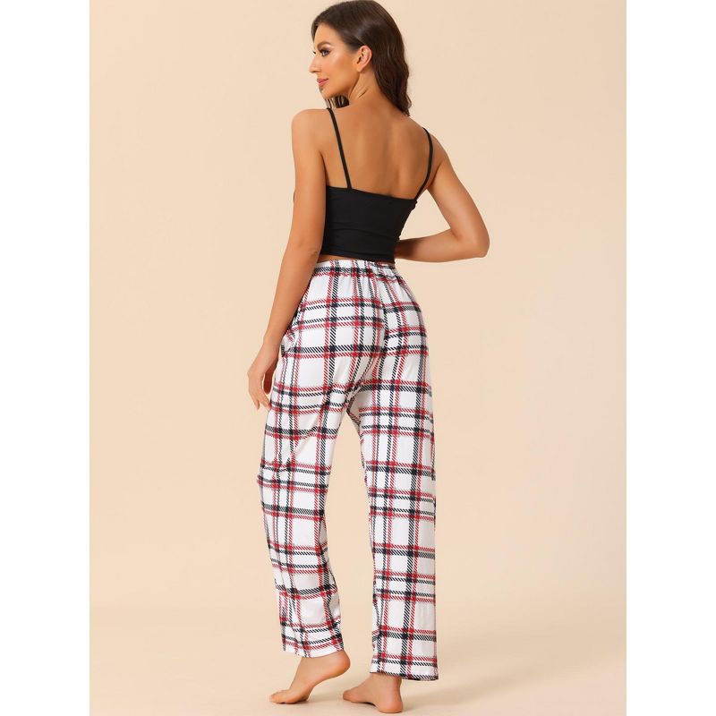 cheibear Womens 3pcs Sleepwear Cute Print Lounge Pants Camisole with Shorts Pajama Set, 3 of 6
