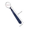 Allegra K Men‘s Adjustable Zipper Solid Color Necktie Wide Ties - 3 of 4