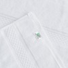 Angel Sar 6-Piece Bath Towel Set, 2 Bath Towels 2 Hand Towels 2 Washcloths, Highly Absorbent White Towel Set - 4 of 4