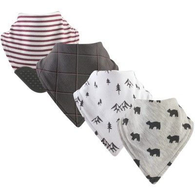 Yoga Sprout Baby Cotton Bandana Bibs 4pk, Mountains, One Size