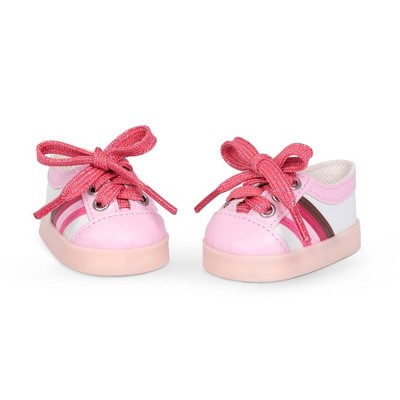 Our Generation Pink Light-Up Shoes for 18" Dolls - Rainbow Delight