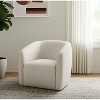 HomeRoots 32" Beige Fabric Barrel Club Chair - 2 of 4