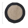 Storied Home Modern Boho Woven Seagrass Rug, Black and Natural - 2 of 2