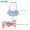 Unique Bargains Silicone Round Chair Leg Caps Floor Protectors 24 Pcs - 3 of 4