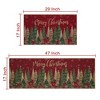 Christmas Kitchen Runner Mat Sets Non Skid Floor Mats for Laundry Sink, 17" x 29" + 17" x 47" - 3 of 4