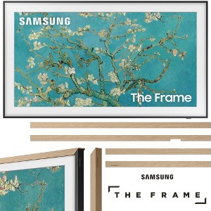 Samsung QN32LS03CB 32" The Frame QLED HDR 4K Smart TV w/ Modern Teak Bezel (2023 Model) - 1 of 4