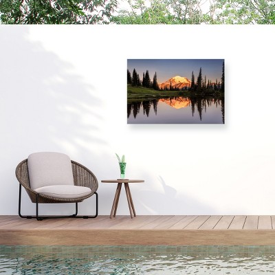 "Tipsoo Lake Sunrise" Outdoor Canvas