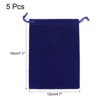 Unique Bargains Glasses Wedding Microfiber Soft Drawstring Gift Storage Bags 5 Pcs - 2 of 3