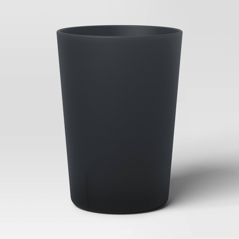 18 fl oz Plastic Short Tumbler Black - Room Essentials™: Reusable Drinkware, Microwave & Dishwasher Safe 24 pcs 