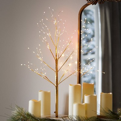 The Lakeside Collection Lighted Twinkle Trees - 24"