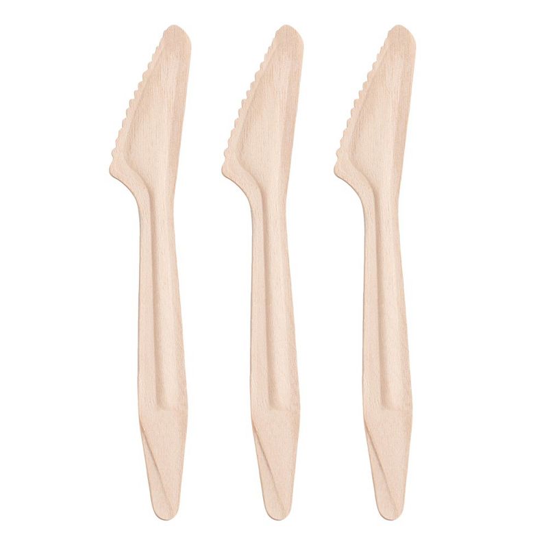 Smarty Had A Party Natural Birch Eco-Friendly Disposable Dinner Knives (600 Knives), 1 of 3