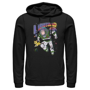 Men's Lightyear Retro Distressed Buzz and Sox Pull Over Hoodie - 1 of 4