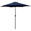 Outdoor Patio Umbrella, 6 Steel Ribs 9 FT Umbrella with Pure Color, UV Resistant Polyester Fabric Lawn Umbrella with Steel Frame-Coolbibila - 3 of 4