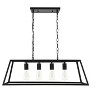 Elegant Lighting Resolute 4 light black Pendant - 3 of 4