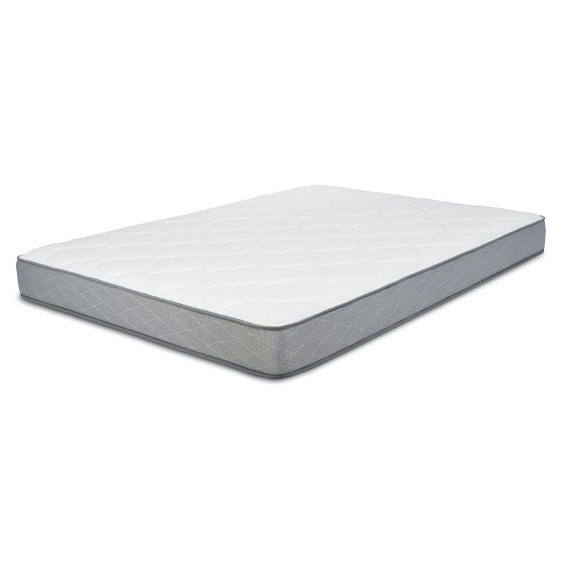 Dreamfoam Bedding Doze 7 Inch Plush Pillow Top Medium Firm Comfort Supportive Mattress with 3 Adjusting Thickness Levels, Full Bed, 1 of 6
