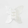Jumbo Acrylic Butterfly Claw Hair Clip - Wild Fable™ White: Fashion Accessory for All Hair Types - 2 of 3