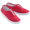 Collections Etc Striped Slip-on Sneakers Wide - 2 of 3
