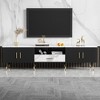 VYNXARIA 71-Inch Modern TV Stand with 2 Cabinets and Open Compartments Entertainment Center for TVs Up to 80 Inches Perfect for Living Room, Bedroom - 4 of 4