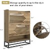 CIPACHO Narrow Entryway Shoe Storage Cabinet 2 Flip Drawers Slim Hidden Rack with Metal Leg for Hallway - 3 of 4