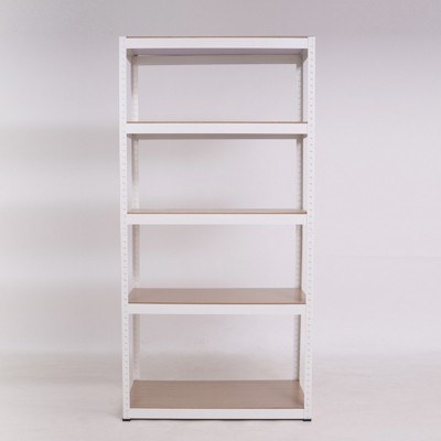 FONTOI 5 Tiers Adjustable Storage Shelving, Stackable Metal Storage ...