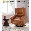 Electric Lift Recliner with Massage & Heat - Heavy Duty Adjustable PU Leather Chair for Elderly & Mobility Impaired - 2 of 4