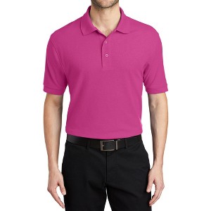Mafoose Men's Short Sleeve Soft Silk Touch Classic Polo Shirt for Everyday Comfort - 1 of 4