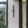 LamQee Black Long Outdoor Wall Lights Modern Exterior Lighting Fixtures LED Linear Outdoor Wall Sconces Lighting - 4 of 4