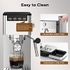 ZAFRO 9 Bar Espresso Machine with Steam Frother - Compact Stainless Steel Coffee Machine for Latte and Cappuccino, Customizable Brewing Time Modes - 2 of 4