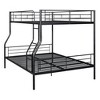 PAGED Twin over Twin Bunk Bed Modern Convertible Metal Bed Frame with Guardrail and Ladder for Bedroom - 4 of 4